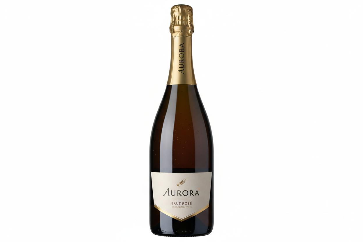 faca um espumante Aurora Brut Rosé 750ml altamente realista e de boa qualidade